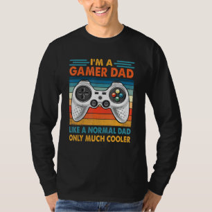 Mens Gamer Dad Like A Normal Dad - Retro Video Gam T-Shirt