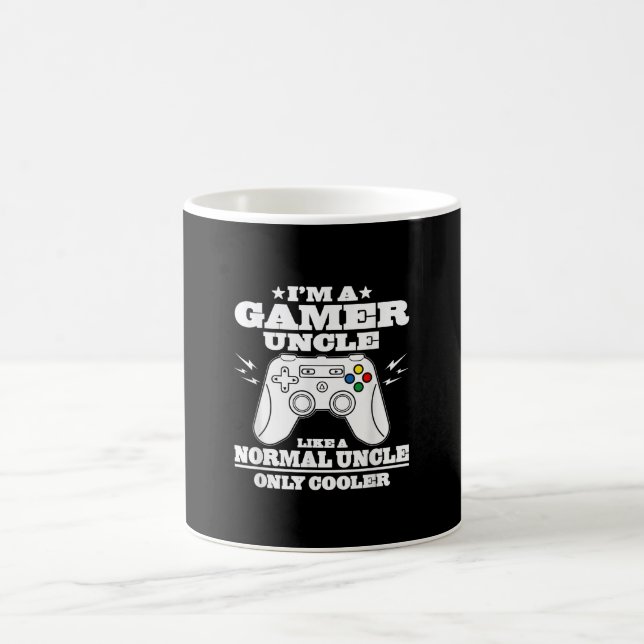 Mens Gamer Uncle  Like A Normal Dad  Funny Fathers Coffee Mug (Center)