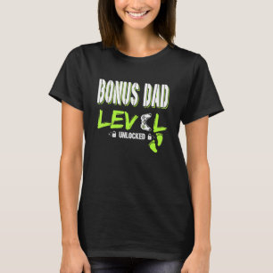 Mens Gaming Bonus Dad Level Unlocked Gamer Levelle T-Shirt