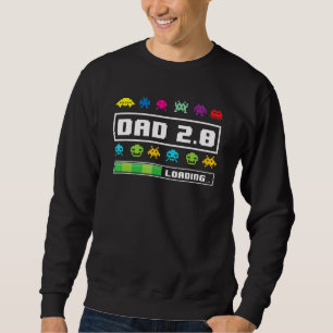 Mens Gaming Dad 2.0 Retro Classic Game Father's Da Sweatshirt