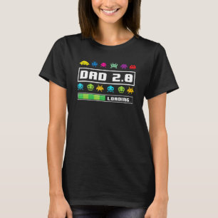 Mens Gaming Dad 2.0 Retro Classic Game Father's Da T-Shirt