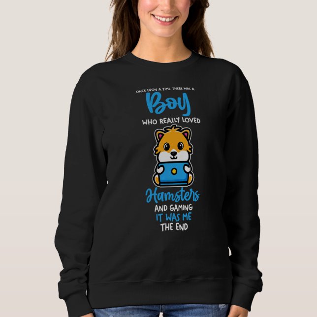 Mens Gaming Gamer Hamster Sweatshirt (Front)