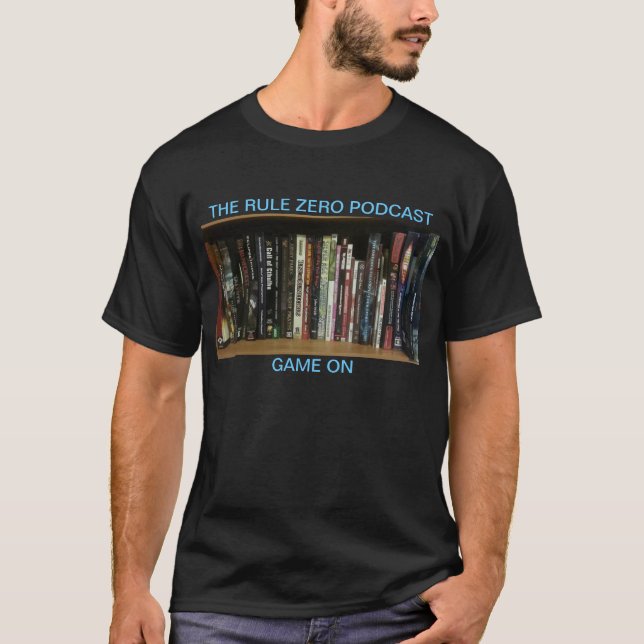 Men's Gaming Shelf Black T-Shirt (Front)