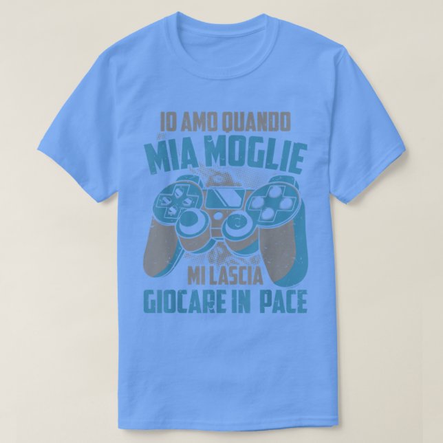 Mens Gaming Video Player Controller Husband I Love T-Shirt (Design Front)