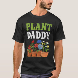 Mens Gardening For Dad Succulents Gardner Plant Da T-Shirt
