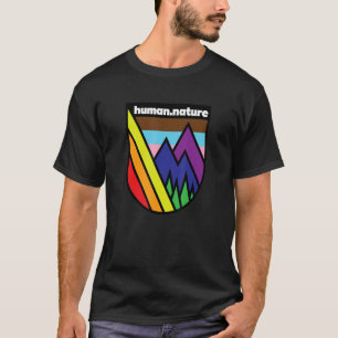 Mens Gay Hiking   Lgbtq+ Queer Pride With Mountain T-Shirt