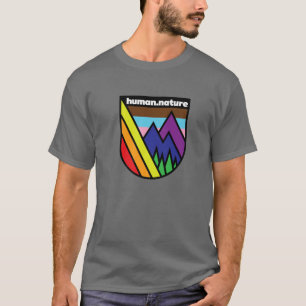 Mens Gay Hiking - LGBTQ  Queer Pride With Mountain T-Shirt