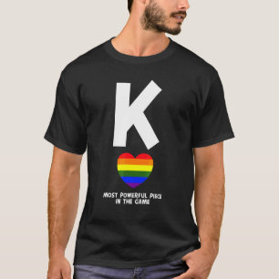 Mens Gay Pride King Lgbt Q Rainbow Flag Colour Cou T-Shirt