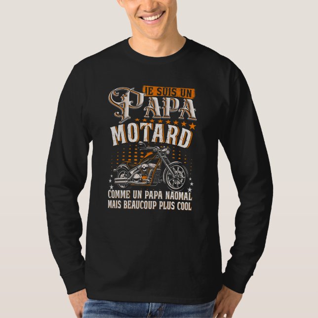 Mens Gentlemen – Je Suis Un Papa Motard Qui Dit Mo T-Shirt (Front)