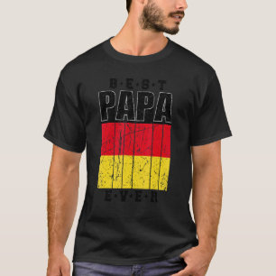 Mens German Dad Fathers Day Germany Flag Retro Ger T-Shirt
