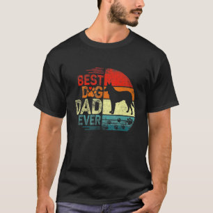 Mens German Shepherd Vintage Dog Dad Cool Fathers  T-Shirt