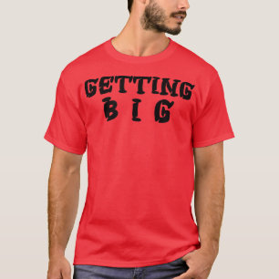 Mens GETTING BIG Gym Fitness Workout Bodybuilding T-Shirt