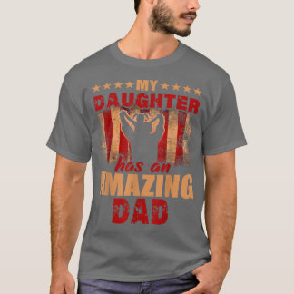 Mens Gift For Fathers Day Tee My Daughter Has Amaz