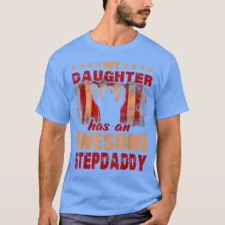 Mens Gift For Fathers Day Tee My Daughter Has Awes