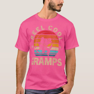 Mens Gift For Fathers Day Tee  Reel Cool Gramps Fi