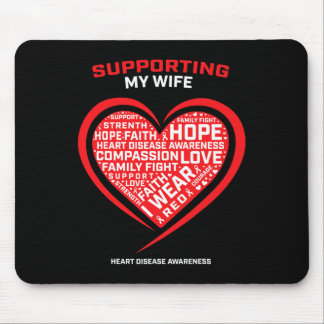 Mens Gifts Clothing Products Husbynd Wife Heart Di Mouse Pad