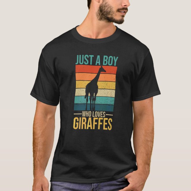 Mens Giraffe For A Giraffe Boy T-Shirt (Front)