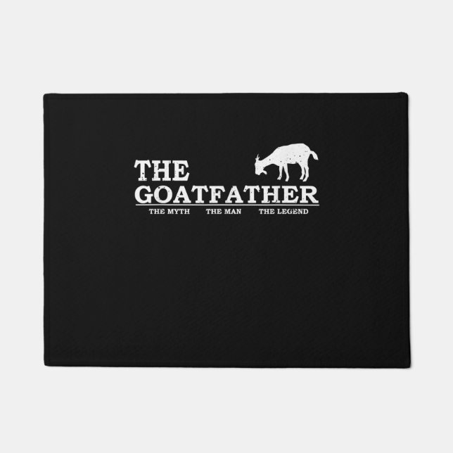 Mens Goat Far Pet Lover Fars Day Doormat (Front)