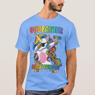Mens Godfather of the Birthday Princess Dabbing Un T-Shirt