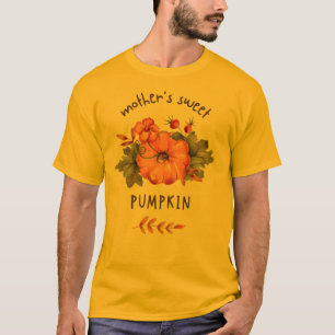 Men's gold colour Mother sweet pumpkin T-shirt 