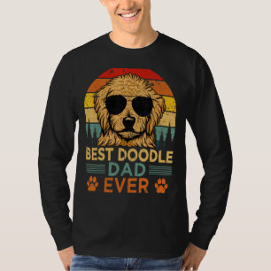 Mens Goldendoodle Dog Vintage Best Doodle Dad Ever T-Shirt
