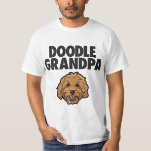Mens Goldendoodle Grandpa Doodle Papa Cute Goldend T-Shirt