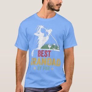 Mens Golf Best Grandad By Par Daddy Golfer Father' T-Shirt