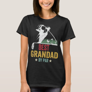 Mens Golf Best Grandad By Par Daddy Golfer Father' T-Shirt