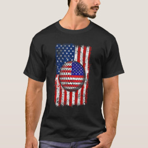 Mens Golf Usa American Flag Patriotic Sport Women T-Shirt
