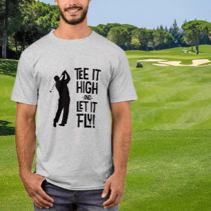 Men's Golfer Golf Humour Funny Sports Quote Black T-Shirt
