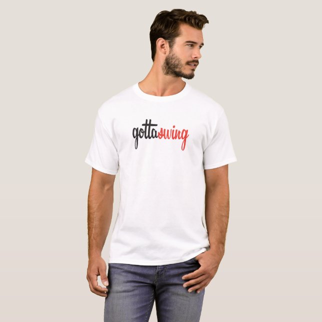 Men's Gottaswing White Tee (Front Full)