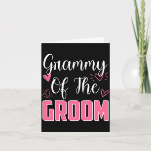 Mens grammy of the groom family wedding party card