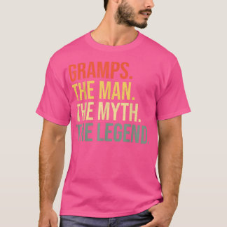 Mens Gramps The Man The Myth The Legend Grandfathe T-Shirt