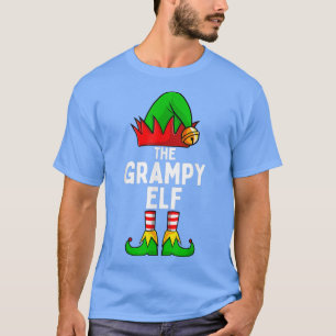 Mens Grampy Elf Matching Family Christmas Men T-Shirt