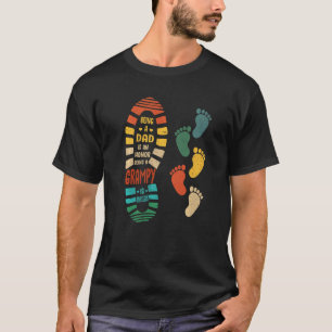 Mens Grampy  Grampy Shoe With Little Footprints T-Shirt
