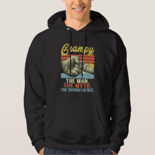 Mens Grampy The Man The Myth The Bad Influence Fat Hoodie
