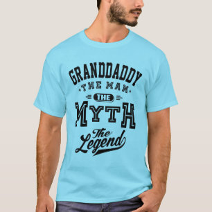 Mens Granddaddy The Man Myth Legend Grandpa T-Shirt