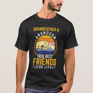 Mens Grandfather Grandson True Best Friends For Li T-Shirt