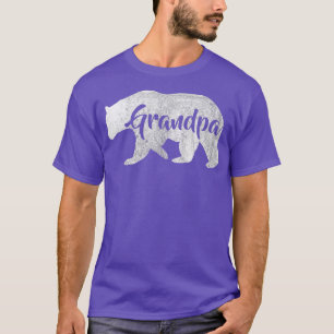 Mens Grandpa Bear Awesome Camping Gramps T-Shirt