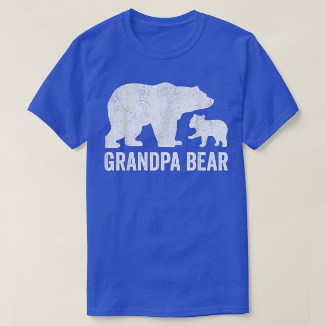 Mens Grandpa Bear Fathers Day Shirts, Funny One Cu T-Shirt (Design Front)
