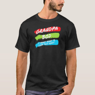 Mens Grandpa Bod Weightlifter Gag Exercise Gym Gra T-Shirt