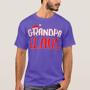 Mens Grandpa Claus Matching Santa Christmas Costum T-Shirt