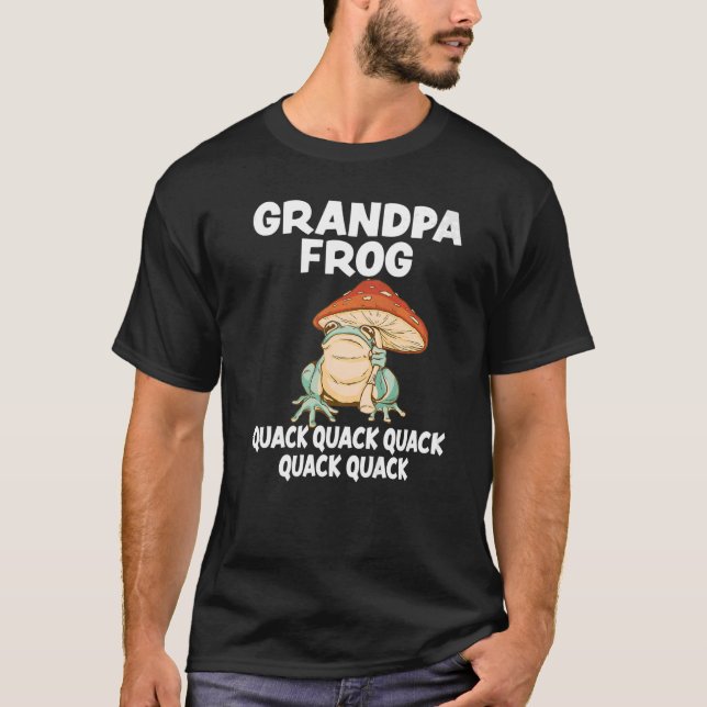 Mens Grandpa Frog Animal Pun Love Amphibian Toad F T-Shirt (Front)