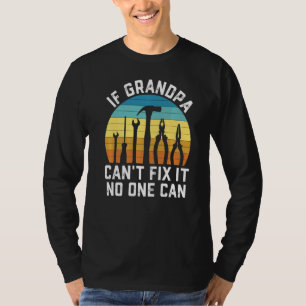 Mens  Grandpa Handyman Carpentry Fixer Of All Thin T-Shirt