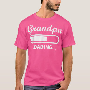 Mens Grandpa loading Pregnancy Announcement Grand T-Shirt
