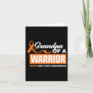 Mens Grandpa Of A Warrior Support Supporter Rsd Cr Card