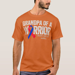 Mens Grandpa of a Warrior T Shirt CHD Congenital