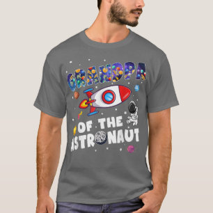 Mens Grandpa of the Astronaut Space Theme Birthday T-Shirt