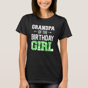 Mens Grandpa Of The Birthday Girl Soccer Grandpa F T-Shirt