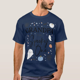 Mens Grandpa of the Spooky One First Birthday Boy  T-Shirt